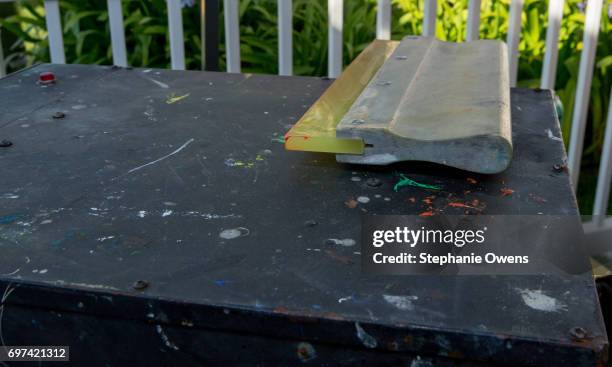 The LA Film Festival Screen Printing Station is seen during 2017 Los Angeles Film Festival on June 16, 2017 in Culver City, California.