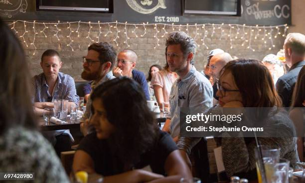 Guests attend the DGA Reception during 2017 Los Angeles Film Festival at City Tavern on June 16, 2017 in Culver City, California.