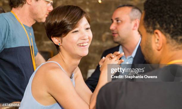 Ema Ryan Yamazaki attends the DGA Reception during 2017 Los Angeles Film Festival at City Tavern on June 16, 2017 in Culver City, California.