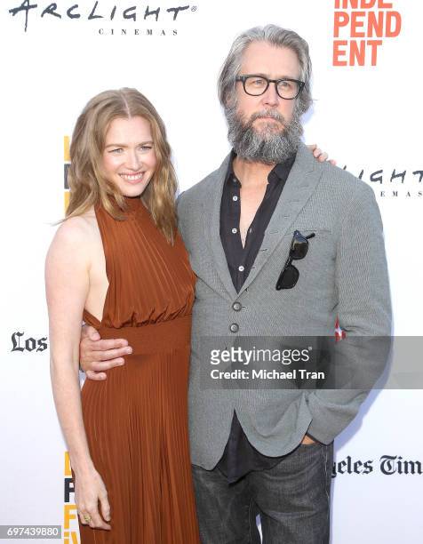 Mireille Enos and Alan Ruck attend the 2017 Los Angeles Film Festival - premiere of "Never Here" held at Arclight Cinemas Culver City on June 18,...