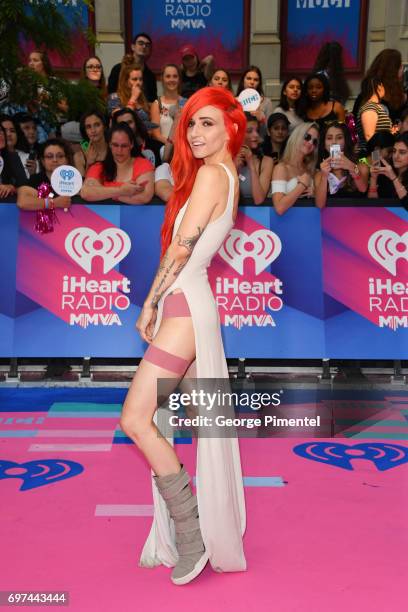 Lights arrives at the 2017 iHeartRADIO MuchMusic Video Awards at MuchMusic HQ on June 18, 2017 in Toronto, Canada.