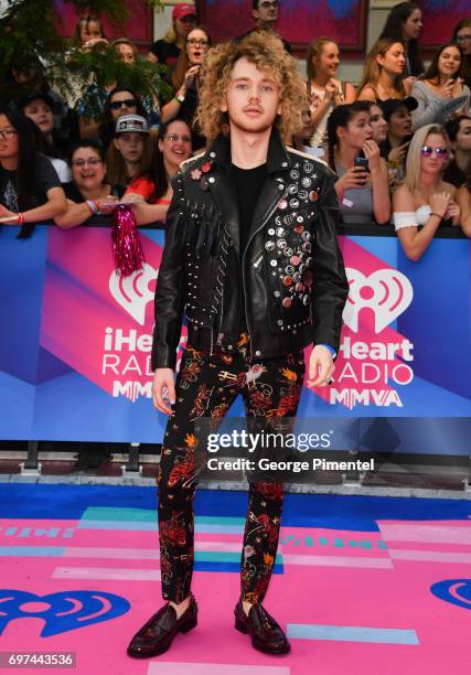 Francesco Yates arrives at the 2017 iHeartRADIO MuchMusic Video Awards at MuchMusic HQ on June 18, 2017 in Toronto, Canada.