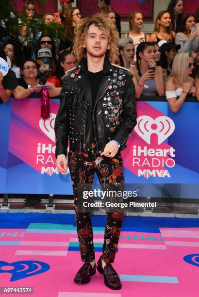 Francesco Yates arrives at the 2017 iHeartRADIO MuchMusic Video Awards at MuchMusic HQ on June 18, 2017 in Toronto, Canada.