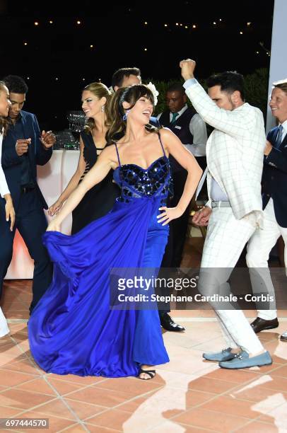 Jacqueline MacInnes Wood and Don Diamont attend the 'The Bold and The Beautiful' 30th Years Anniversary Party at The Monte-Carlo Bay Hotel during the...