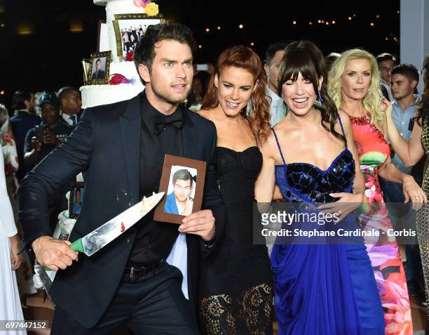 Pierson Fode,Courtney Hope, Jacqueline MacInnes Wood and Katherine Kelly Lang attend the 'The Bold and The Beautiful' 30th Years Anniversary Party at...