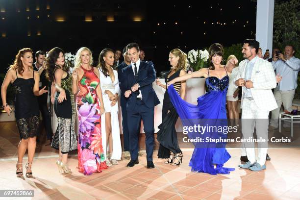 Courtney Hope, Heather Tom, Katherine Kelly Lang, Reign Edwards, Darin Brooks, Kelly Kruger, Jacqueline MacInnes Wood and Don Diamont dance during...