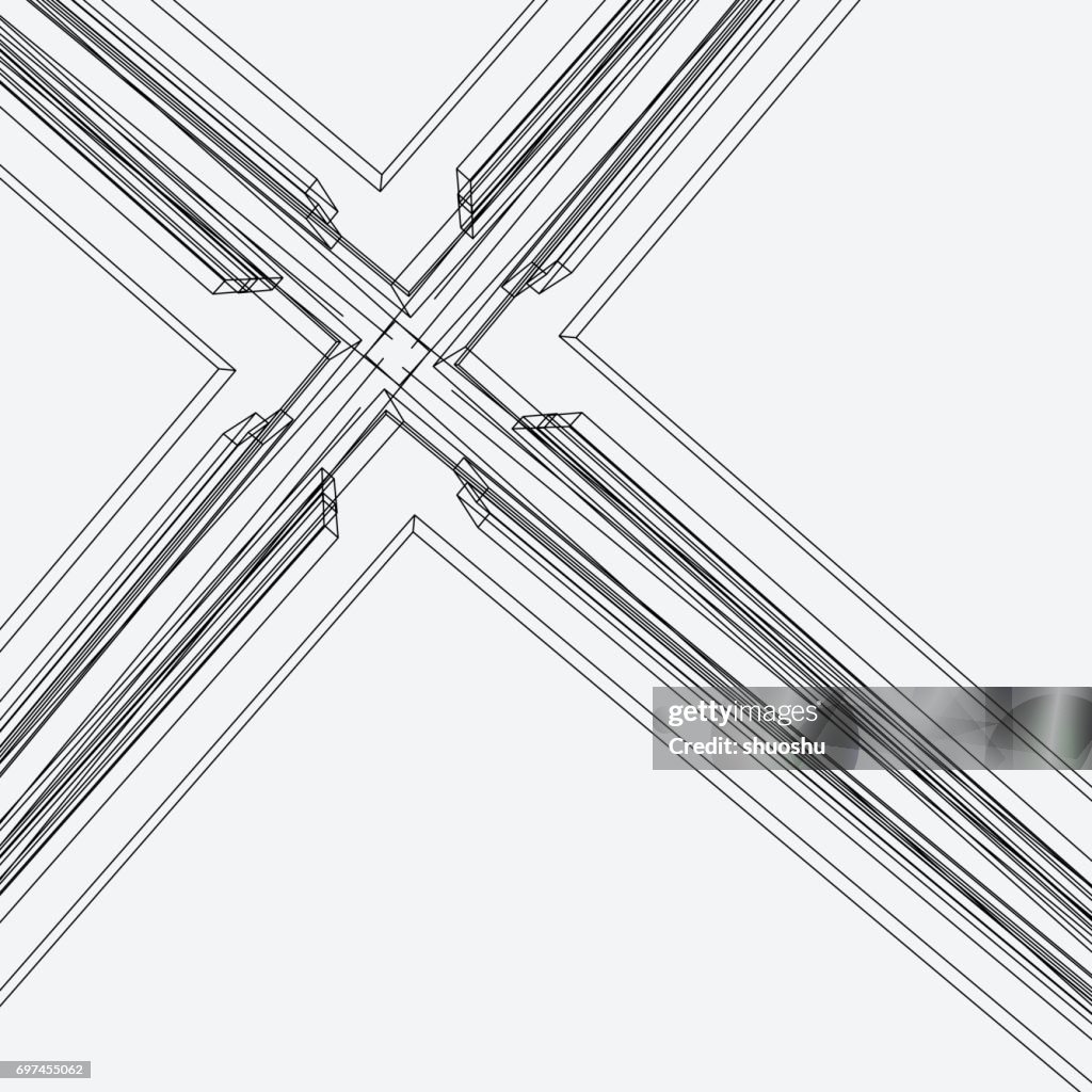Structural Line Work Line Structure Background High-Res Vector Graphic - Getty Images