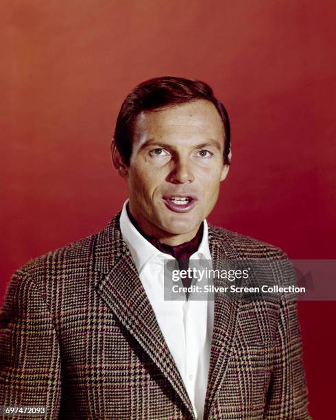 American actor Adam West, best known for his role as Batman in the popular television series, circa 1965.