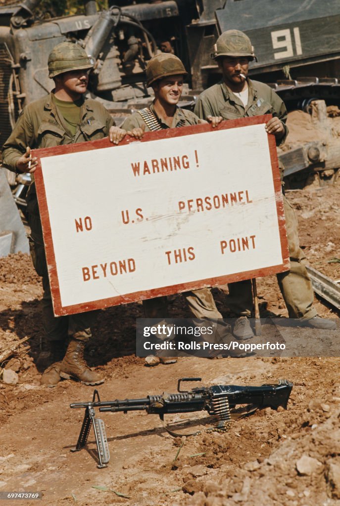 US Troops On Vietnam Laos Border