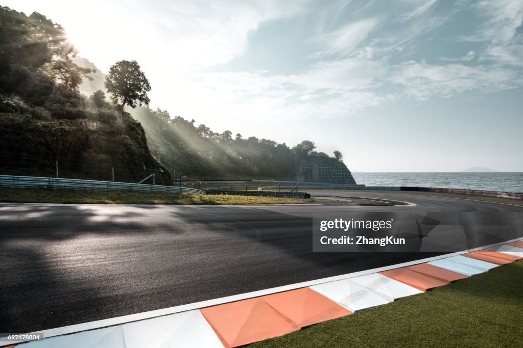 The motor racing track
