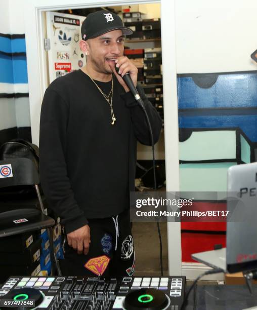 Dre Sinatra attends BETX Pop Up at Cool Kicks on June 18, 2017 in Los Angeles, California.