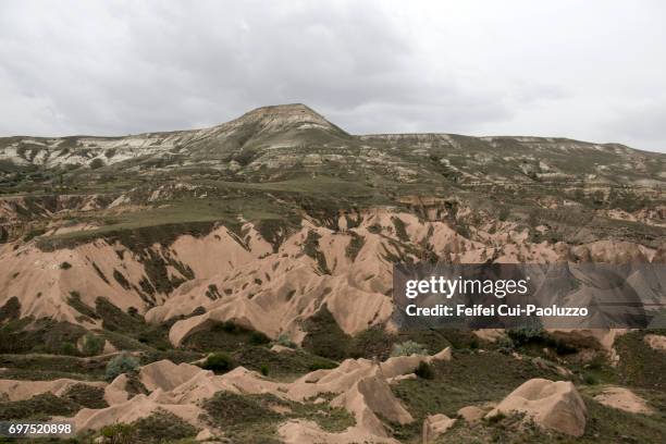 fairy chimney rock of ürgüp in turkey - butte rocky outcrop stock pictures, royalty-free photos & images