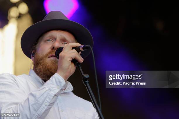 British singer songwriter Alex Clare performs live on stage in Worms.
