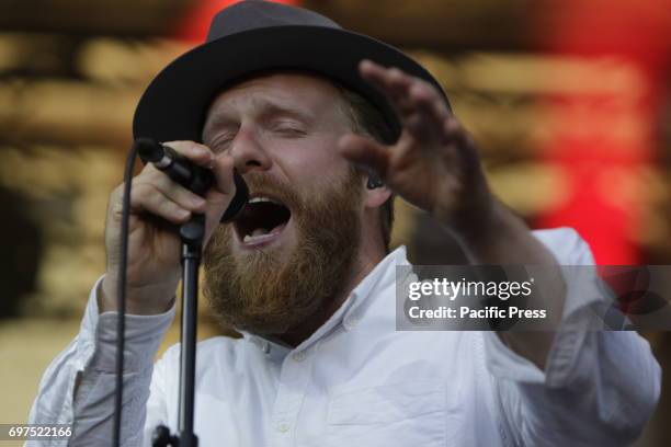 British singer songwriter Alex Clare performs live on stage in Worms.