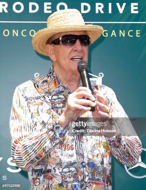 Wink Martindale attends the Rodeo Drive Concours d'Elegance on June 18, 2017 in Beverly Hills, California.