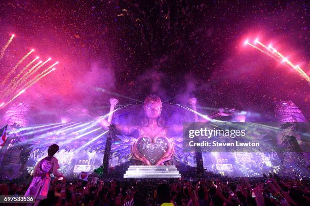 General view at the 21st annual Electric Daisy Carnival at Las Vegas Motor Speedway on June 18, 2017 in Las Vegas, Nevada.