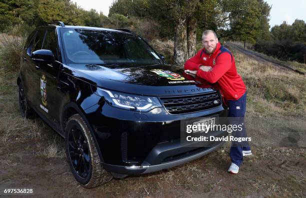 James Haskell poses during the British & Irish Lions Land Rover Off Road Driving Experience on June 16, 2017 in Rotorua, New Zealand.