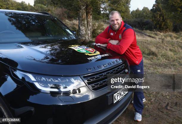 James Haskell poses during the British & Irish Lions Land Rover Off Road Driving Experience on June 16, 2017 in Rotorua, New Zealand.