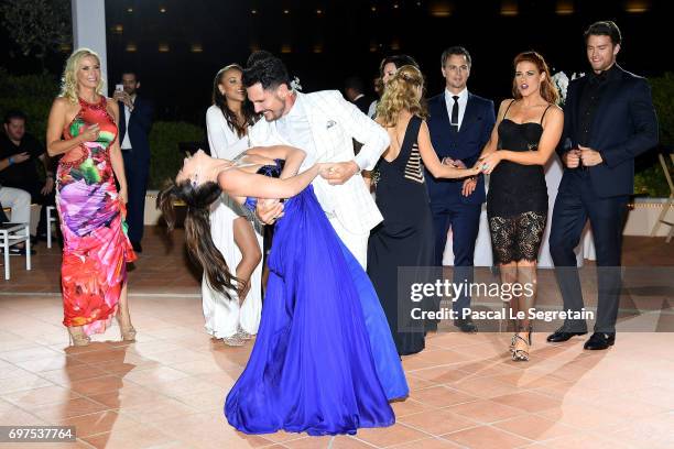 Katherine Kelly Lang ,Don Diamont,Reign Edwards,Heather Tom,Kelly Kruger,Darin Brooks,Courtney Hope,Pierson Fode and Jacquelines MacInnes Wood dance...
