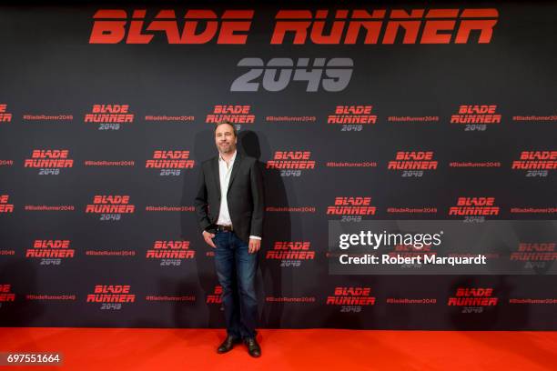 The stars and filmmakers of "BLADE RUNNER 2049", actors Ryan Gosling, Ana de Armas, Sylvia Hoeks and director Denis Villeneuve appear in Barcelona on...