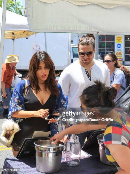 Rachel Sterling and Aaron Nardi are seen on June 18, 2017 in Los Angeles, California.