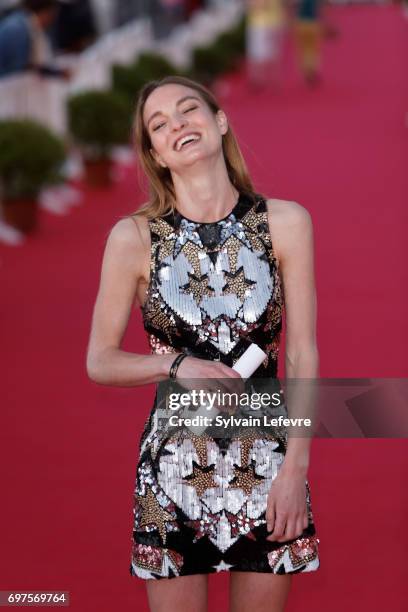 Adele Simphal attends the Winners' Red Carpet after the closing ceremony of 31st Cabourg Film Festival on June 17, 2017 in Cabourg, France.