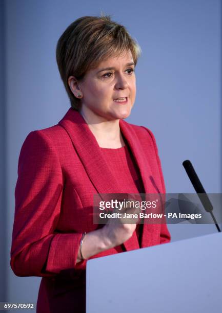First Minister Nicola Sturgeon during a visit to the Advanced Forming Research Centre in Renfrew where she took a tour of the facility before making...