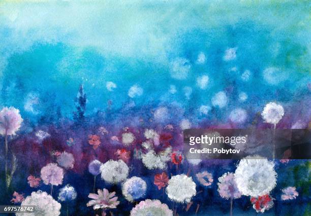 2,756 Purple Flower Painting Photos and Premium High Res Pictures - Getty  Images