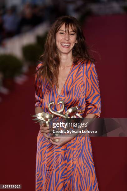 Doria Tillier attends the Winners' Red Carpet after the closing ceremony of 31st Cabourg Film Festival on June 17, 2017 in Cabourg, France.
