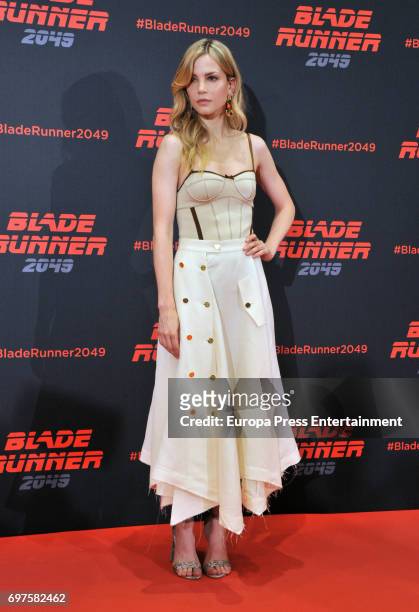 Sylvia Hoeks attends 'Blade Runner 2049' photocall during at Arts Hotel on June 19, 2017 in Barcelona, Spain.