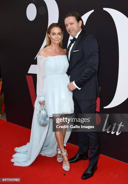 Malgorzata Majdan Rozenek and Radoslaw Radek Majdan attend 20 lat Magazynu VIVA! celebrations party on May 30, 2017 at Ufficio Primo in Warsaw,...