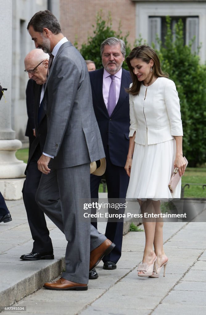 Spanish Royals Attend 'El Arte De Educar' At Prado Museum