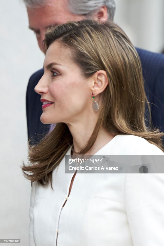 Spanish Royals Attend 'El Arte De Educar' At Prado Museum