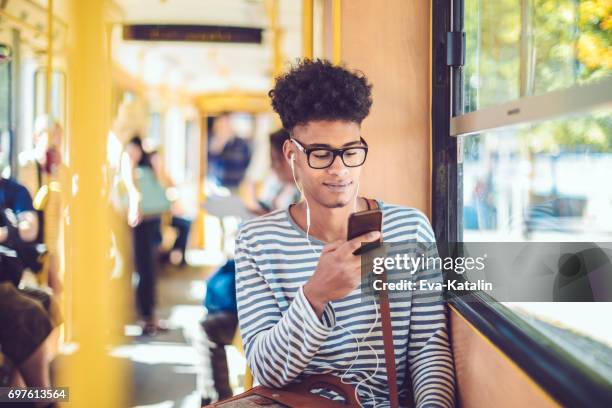 checking messages - bus hungary stock pictures, royalty-free photos & images