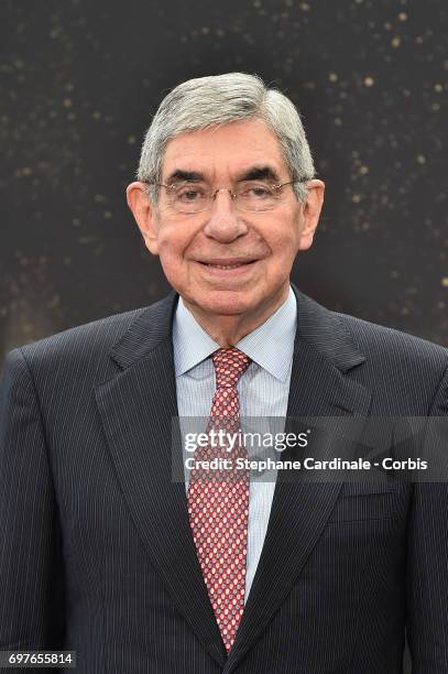 Nobel Peace Prize Oscar Arias poses for a photocall during the 57th Monte Carlo TV Festival: Day 4, on June 19, 2017 in Monte-Carlo, Monaco.