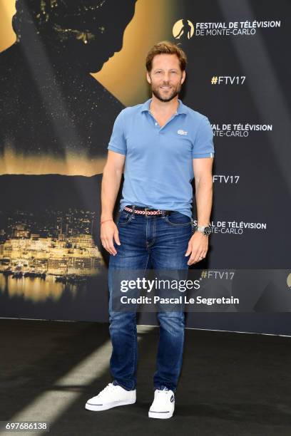 Jamie Bamber from 'Fearless' attends a photocall during the 57th Monte Carlo TV Festival : Day 4 on June 19, 2017 in Monte-Carlo, Monaco.