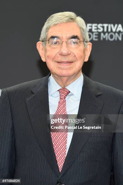 Nobel Peace Prize Winner Oscar Arias attends a photocall during the 57th Monte Carlo TV Festival : Day 4 on June 19, 2017 in Monte-Carlo, Monaco.