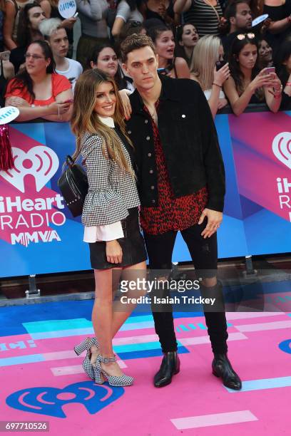 Shenae Grimes Beech and Josh Beech arrive at the 2017 iHeartRADIO MuchMusic Video Awards at MuchMusic HQ on June 18, 2017 in Toronto, Canada.