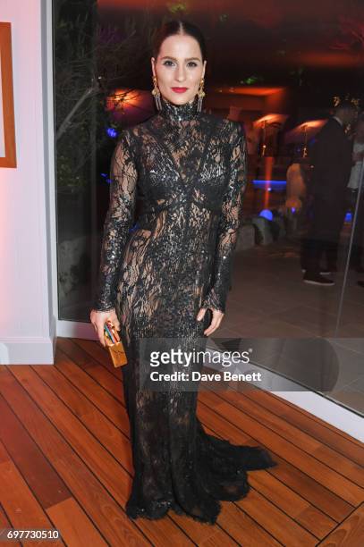 Gianna Simone attends the Vanity Fair and Chopard Party celebrating the Cannes Film Festival at Hotel du Cap-Eden-Roc on May 20, 2017 in Cap...
