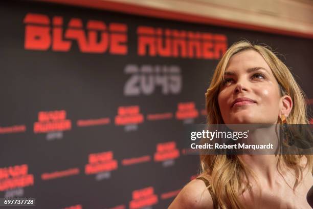 The stars and filmmakers of "BLADE RUNNER 2049", actors Ryan Gosling, Ana de Armas, Sylvia Hoeks and director Denis Villeneuve appear in Barcelona on...