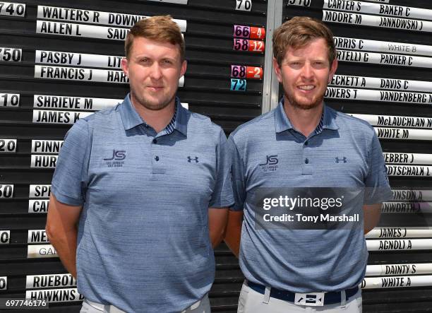 Joel Saunders and Laurence Allen of Verulam Golf Club winners of the Golfbreaks.com PGA Fourball Championship East Qualifier at Bush Hill Park Golf...