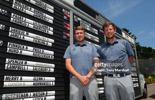 Joel Saunders and Laurence Allen of Verulam Golf Club winners of the Golfbreaks.com PGA Fourball Championship East Qualifier at Bush Hill Park Golf...