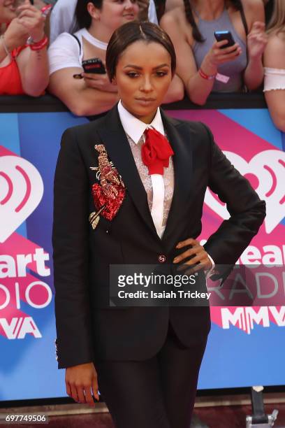 Kat Graham arrives at the 2017 iHeartRADIO MuchMusic Video Awards at MuchMusic HQ on June 18, 2017 in Toronto, Canada.