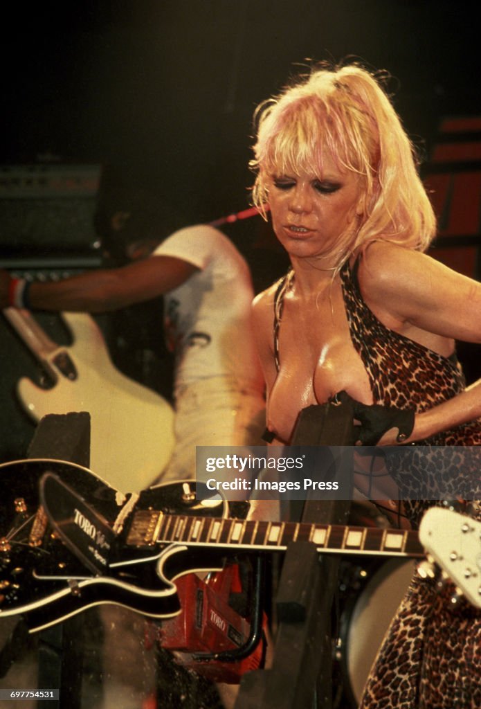 The Plasmatics in concert...