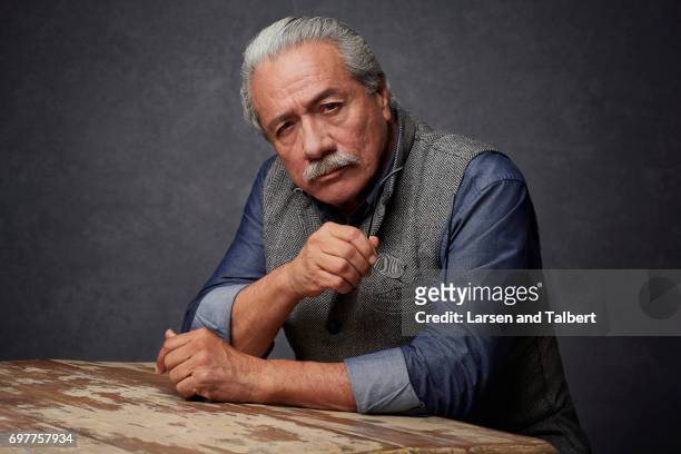 Actor Edward James Olmos is photographed for Entertainment Weekly Magazine on June 9, 2017 in Austin, Texas.