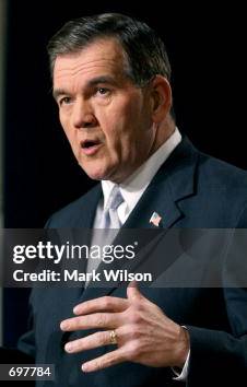 Homeland Security Director Tom Ridge briefs reporters February 4 ...