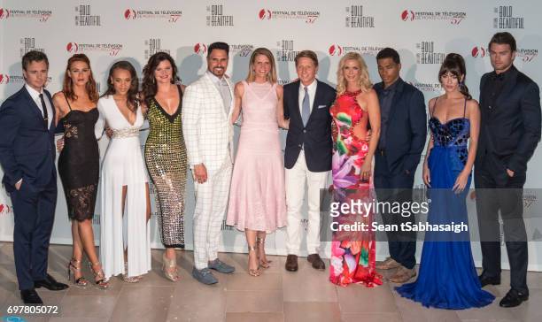 Actors of The Bold and the Beautiful Darren Brooks, Kelly Kruger, Reign Edwards, Heather Tom, Don Diamont, Katherine Kelly Lang, Rome Flynn,...