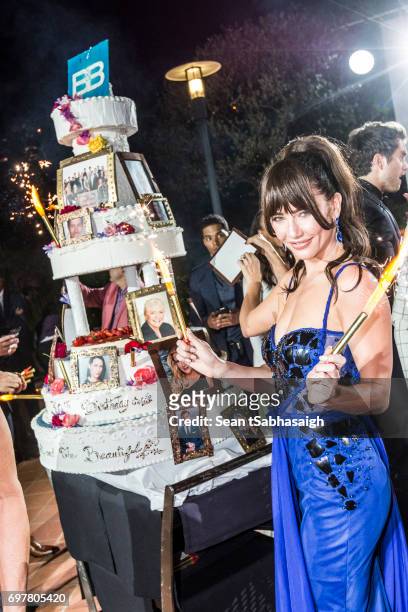 Actress Jacqueline MacInnes Wood attends the 'The Bold and The Beautiful' 30th Anniversary Party during the 57th Monte Carlo TV Festival : Day 3 on...