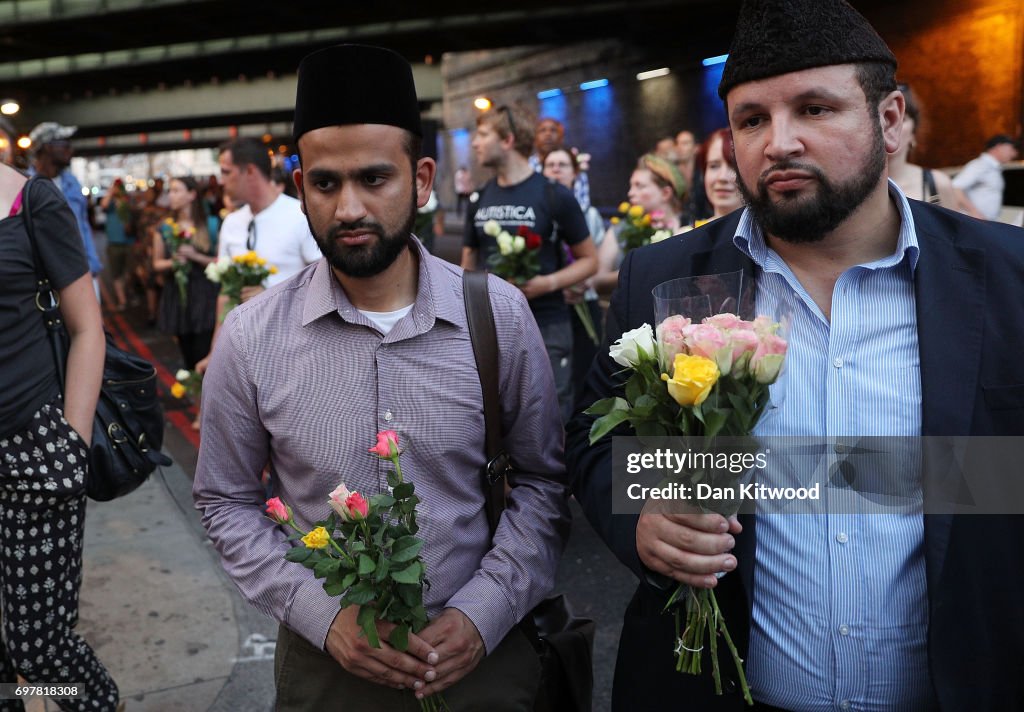 Vigil Held After One Person Killed In Terror Attack On Worshippers Leaving Ramadan Prayers