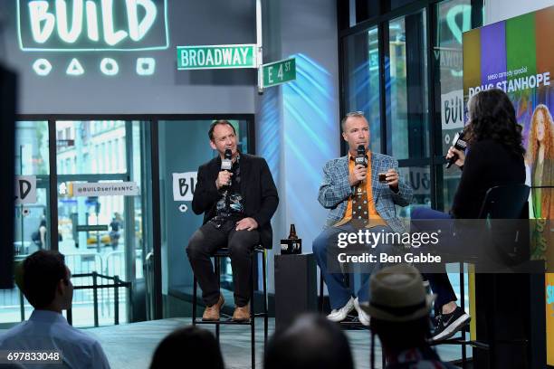 Novelist/producer/director Brian Hennigan and stand-up comedian Doug Stanhope attend the Build Series to discuss the new Comedy Special "The...